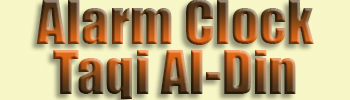 Alarm Clock<br> Taqi Al-Din