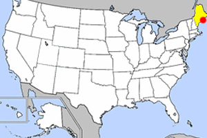 Location of Acadia National Park