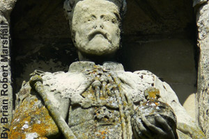 Acid rain harms statues.