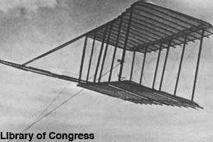 A glider test in 1900