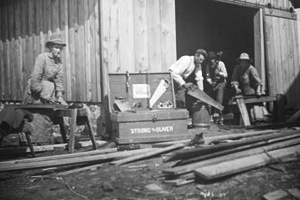 A carpenter's shop