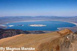 A large mountain-top basin