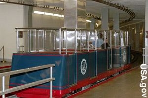 The subway for Senators and Representatives