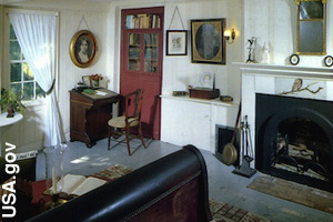 Writing room where Alcott wrote <i>Little Women</i>