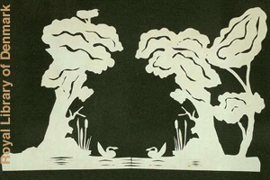 A paper cut-out by Hans Christian Andersen