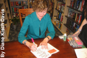 Blume at a book signing