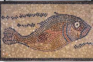 A mosaic of a fish