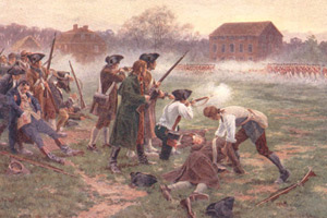 The patriots defending Lexington