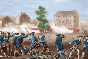 The Minutemen defending Lexington