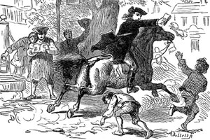 Revere alerted everyone about the British soldiers.