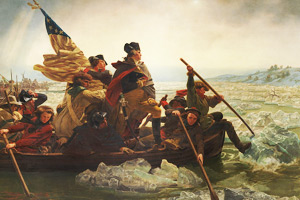General Washington crossing the Delaware River