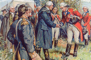 The Continental Army defeated the British.