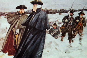 The troops trained throughout the winter.