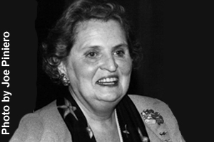Albright worked in politics most of her career.