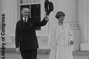 President Calvin Coolidge <br>and First Lady Grace Coolidge