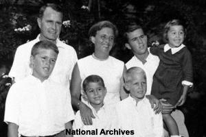 Photo of the Bush family