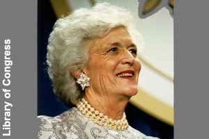 The official photo of Barbara Bush