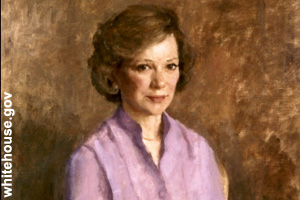 The official portrait of Rosalynn Carter