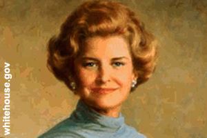 The official portrait of Betty Ford