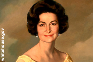The official portrait of Lady Bird Johnson