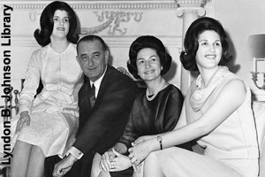 The Johnson Family in the white House