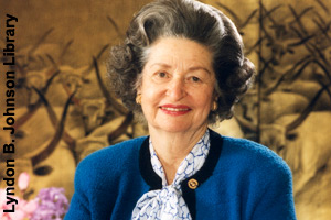 Lady Bird in 1987, age 75