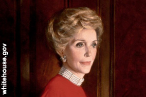 The official portrait of Nancy Reagan