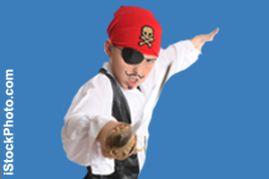Acting as a pirate