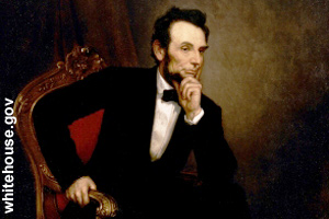 The official portrait of Abraham Lincoln