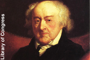 Last portrait of John Adams, age 89