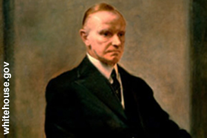 The official portrait of Calvin Coolidge