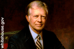 The official portrait of Jimmy Carter