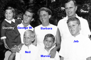 A young Bush family