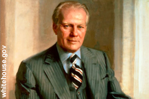 The official portrait of Gerald Ford