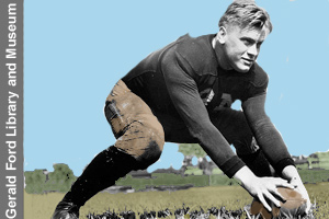 Gerald Ford, high school <br>and college football star