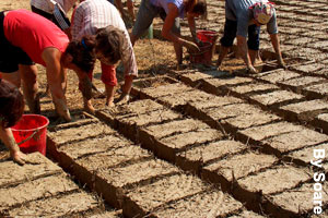 making adobe bricks