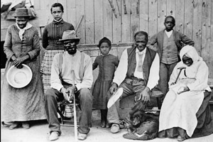 Family picture; Miss Tubman is on the far right
