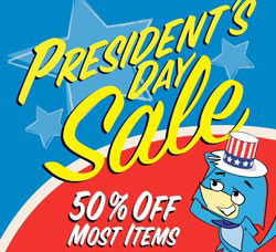 Presidents' Day sales ad