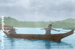 An Algonquin spearfishing