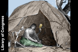 A look inside a wigwam