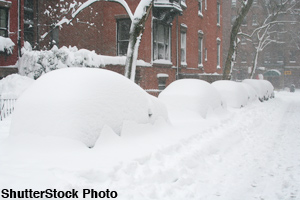 It is best to stay inside during a blizzard.