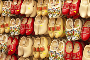 Wooden shoes called klompens