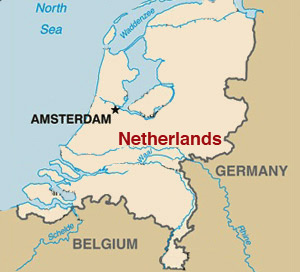 The location of Amsterdam