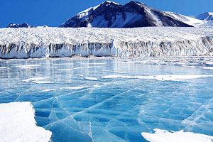 Lake Fryxell, a frozen lake