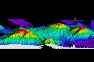 3D image of Atlantic Ocean floor