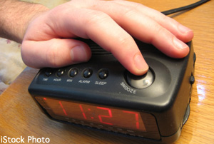 Hitting the snooze button
